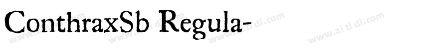 ConthraxSb Regula字体转换